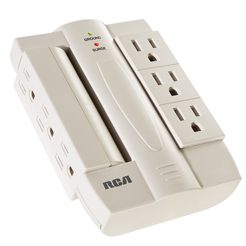 PSWTS6F - 6 Swivel Outlet Surge Protector