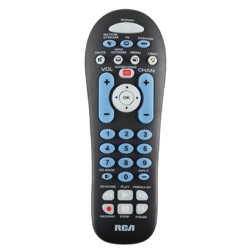RCR313BE - 3-Device Universal Remote Control - Black