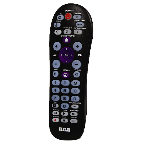 RCR414BHE - 4-Device Universal Remote-Streaming Player Compatible (Black)