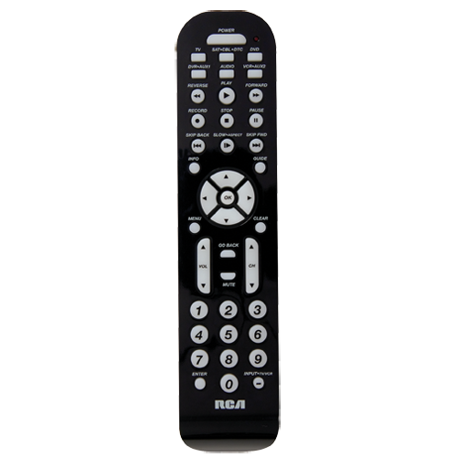 RCR6473E - 6-Device Black Universal Remote