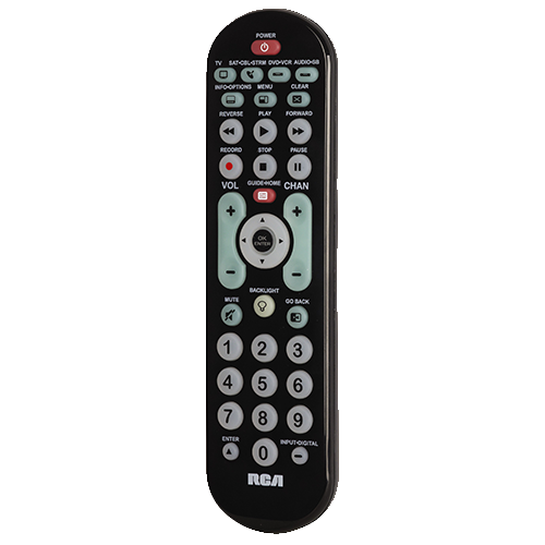 RCRBB04GBE - 4-Device Universal Remote-Streaming Player & Sound Bar Compatible