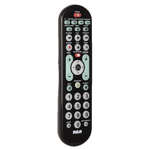 RCRBB04GBE - 4-Device Universal Remote-Streaming Player & Sound Bar Compatible