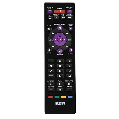 RCRPST04BE - 4 Device - Universal Remote Control - Streaming Player and Soundbar Compatible