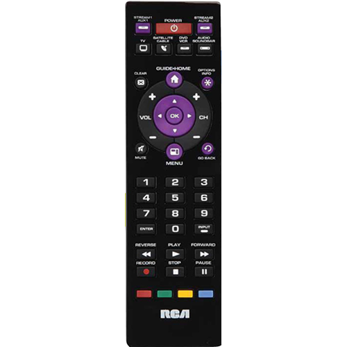 RCRPST06GBE - 6 Device - Universal Remote Control - Streaming Player and Sound Bar Compatible