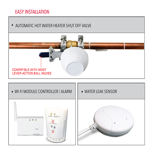 RSWW1 - Smart Hot Water Heater Shut Off System with Automatic Shut Off and App Alerts