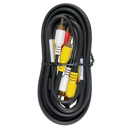 VH84R - 6 Foot Stereo Audio and Video Cable Combination with Molded Connectors